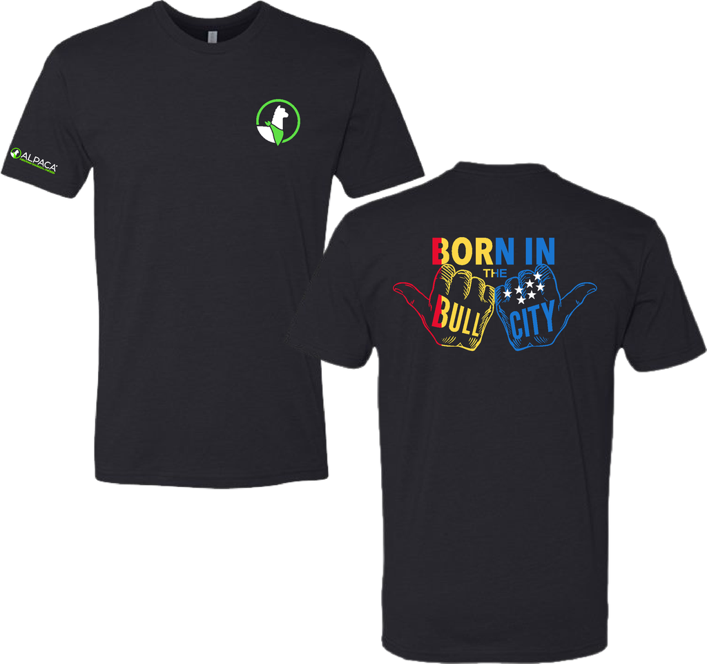 Alpaca Born in Bull City TShirt